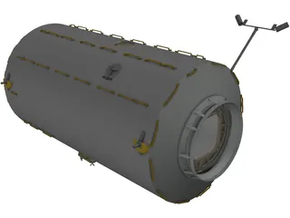 ISS Lab Module 3D Model preview