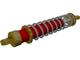 Shocks Penske 7500 Series 3D Model preview