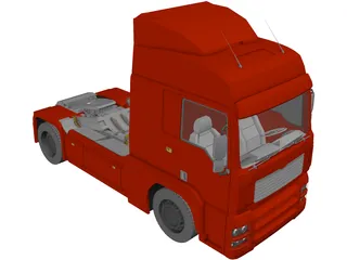 MAN TGA 3D Model preview