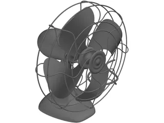 Old Fan 3D Model preview