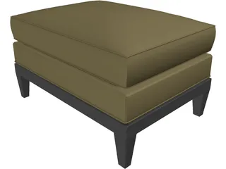 Square Taburet 3D Model preview