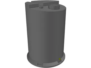 Chemical Tank 3D Model preview
