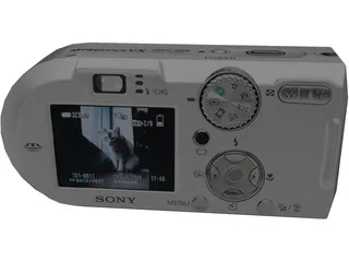 Sony Cyber-shot DSC P150 Camera 3D Model preview