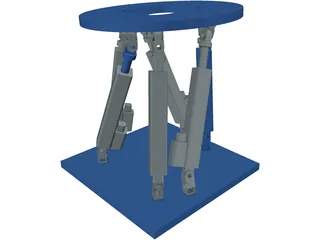 Stewart Platform 3D Model preview