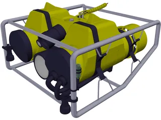 Undersea Pipeline Inspection ROV 3D Model preview