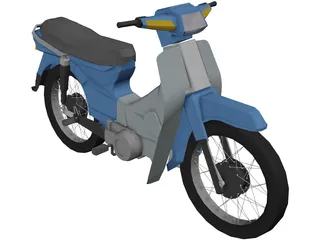 Honda C100 Dream 3D Model preview