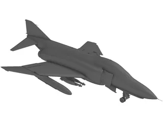 F-4 Phantom 3D Model preview