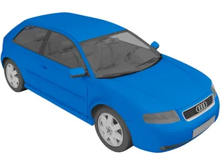 Audi A3 3D Model preview
