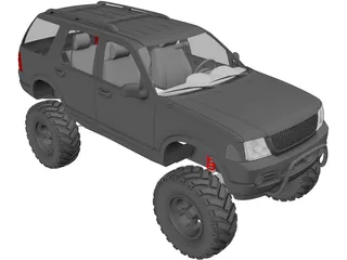 Ford Explorer [Lifted] (2002) 3D Model preview