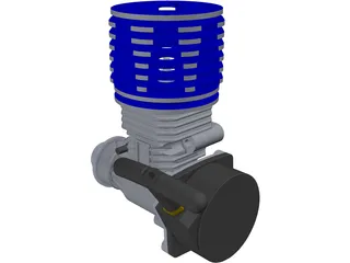 RC Engine 3D Model preview