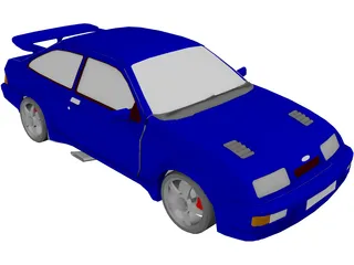 Ford Sierra RS Cosworth MK1 3D Model preview