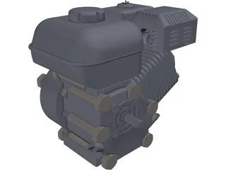 Honda GX200 Engine 3D Model preview