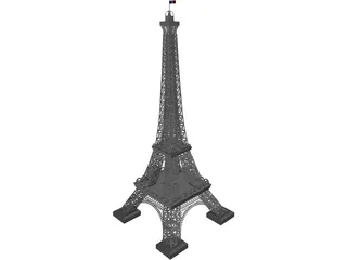 Eiffel Tower 3D Model preview