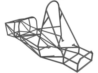 Chassis FSAE 3D Model preview