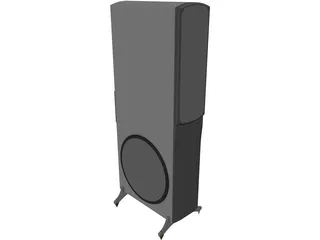 Klipsch KSP-400 Tower Speaker 3D Model preview