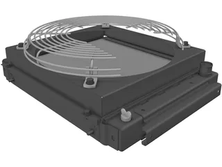 Truck Radiator 3D Model preview
