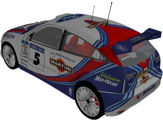 Ford Focus WRC 3D Model preview