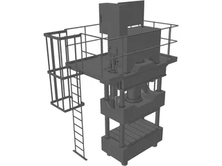 Press 600T 3D Model preview