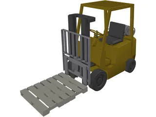 Forklift Yale 3D Model preview