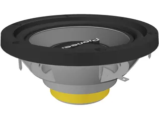 Pioneer Speaker 3D Model preview
