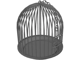 Bird Cage 3D Model preview