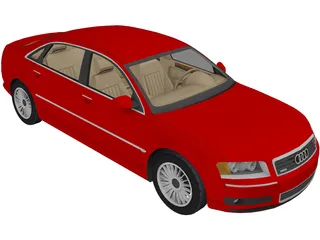 Audi A8 Long 3D Model preview