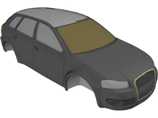 Audi A3 Body 3D Model preview
