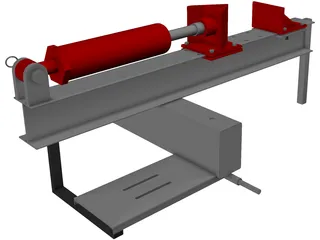 I Beam Log Splitter 3D Model preview