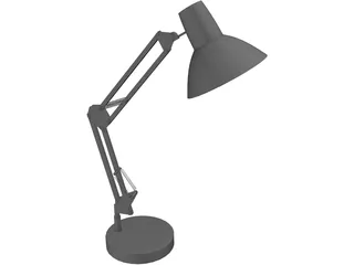 Helix Articulating Desk Lamp 3D Model preview