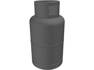 Gas Cylinder 3D Model preview