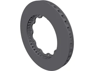 Brake Disc Front AP Racing 355mm 3D Model preview