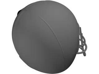 American Football Helmet 3D Model preview