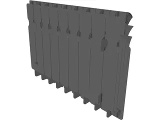 Heater Indoor 3D Model preview