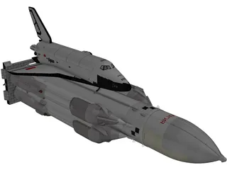 Rocket System Energia-Buran 3D Model preview