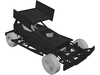 F1 Brisca Stockcar 3D Model preview