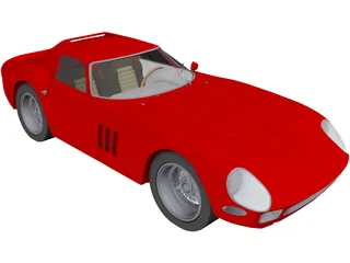 Ferrari GTO 3D Model preview
