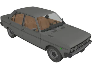 Fiat 131 Mirafiori 3D Model preview