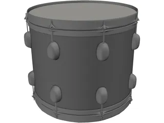 Drum 3D Model preview