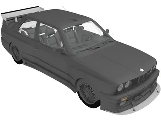 BMW M3 E30 (1991) 3D Model preview