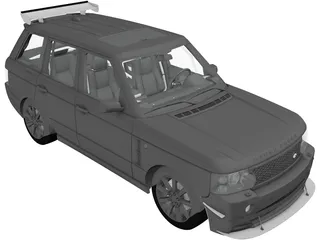 Range Rover Sport [Tuned] (2008) 3D Model preview