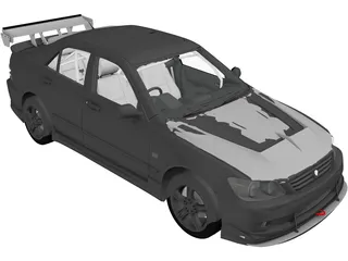 Toyota Altezza (2004) 3D Model preview