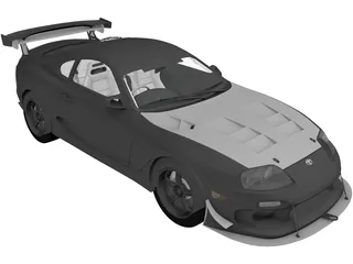 Toyota Supra Top Secret (1998) 3D Model preview