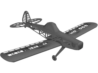 Piper Pawnne RC 3D Model preview