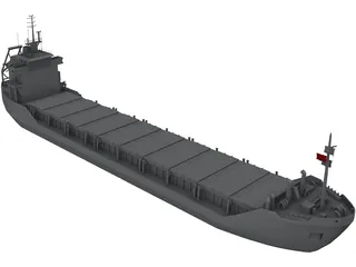 Cargo Ship Wagborg 3D Model preview