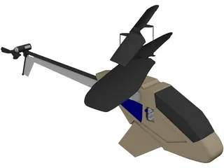 Picco Z RC Helicopter 3D Model preview
