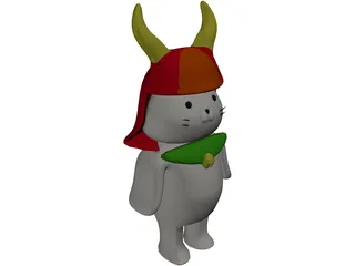 Hikonyan 3D Model preview