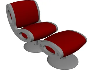 Modern Chair 3D Model preview