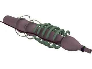 Earthworm 3D Model preview