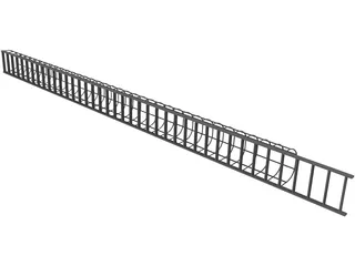 Silo Ladder 3D Model preview