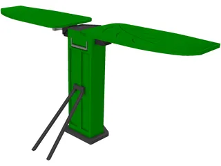Collapsible Stand Stove 3D Model preview